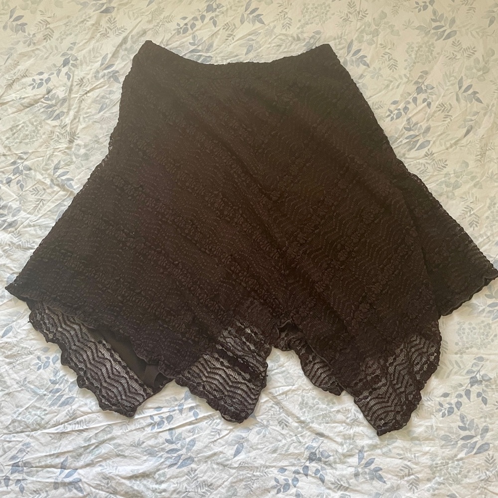 Brown Pointed 🧚🏽‍♂️ Grunge Skirt ✨